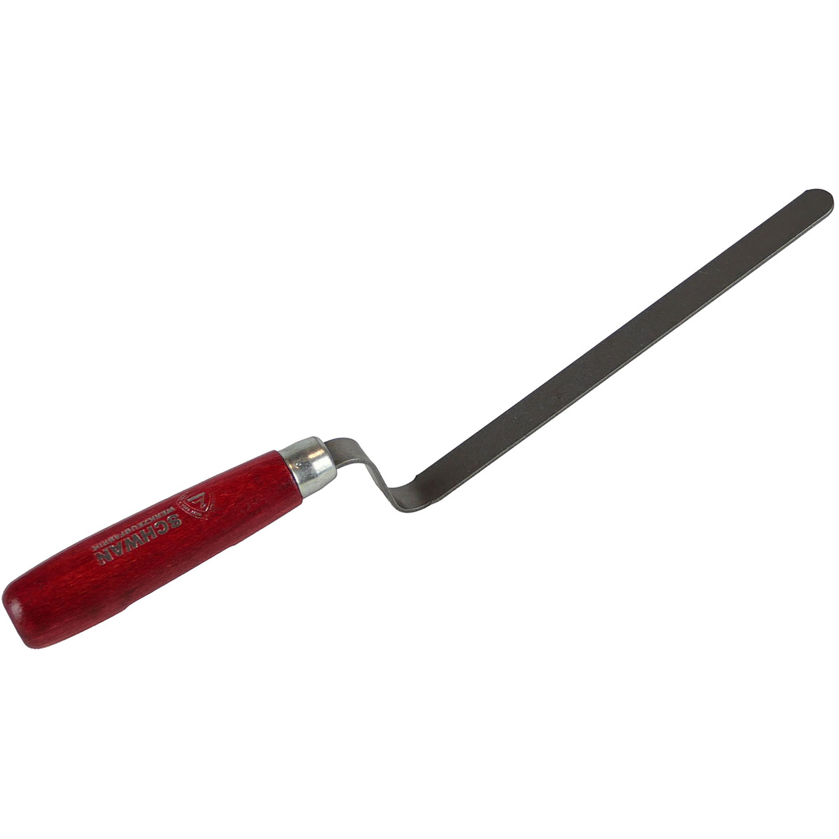 Hamburger Fugenkelle 14mm Form D lang 180mm - flacher Hals, konisch geschliffenes Blatt aus Stahl, Made in Germany