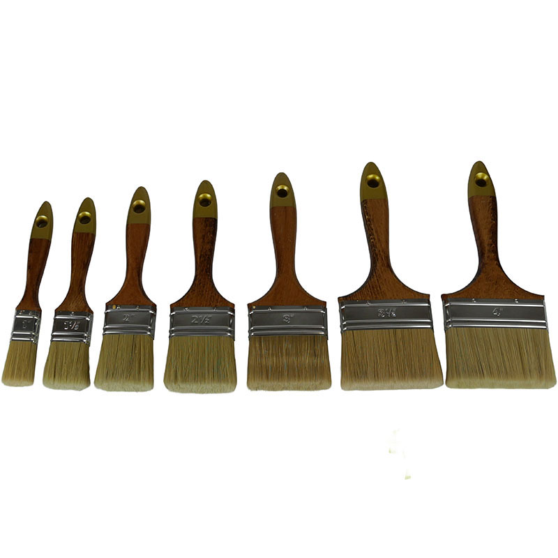Flachpinsel, lackierter Holzstiel Flachpinsel, lackierter Holzstiel