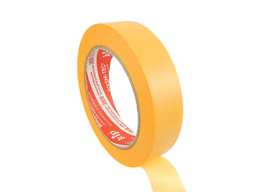 3808 Washi-Tec Goldkrepp PREMIUM FineLine-Tape 24mm 50m - Karton (36 Rollen)
