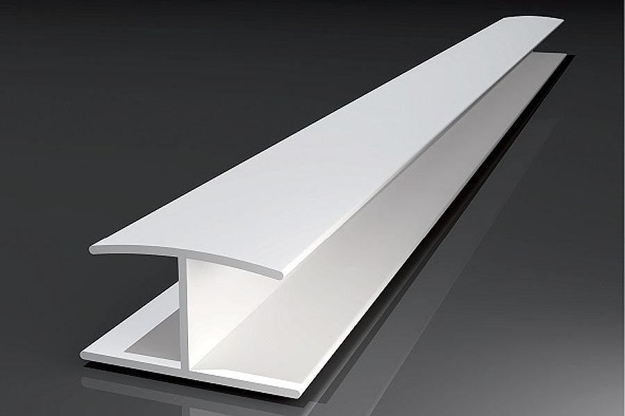 PVC-H-Verbindungsprofil 12,5mm 250cm 1 Bund mit 50 Profilen (125 lfm)