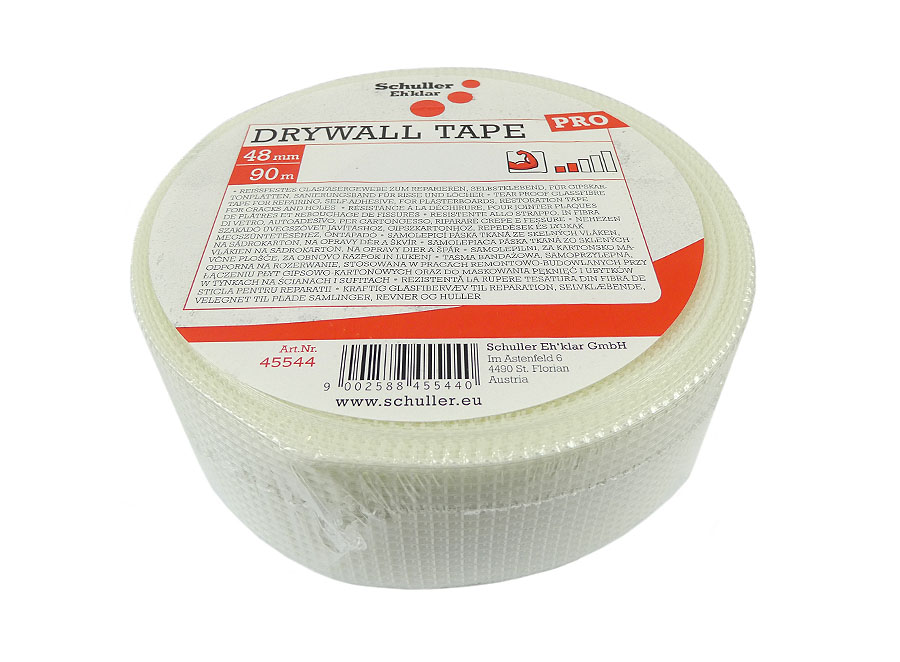 Drywall Tape Pro selbstklebendes Glasfaserband 48mm 90 m - Rolle