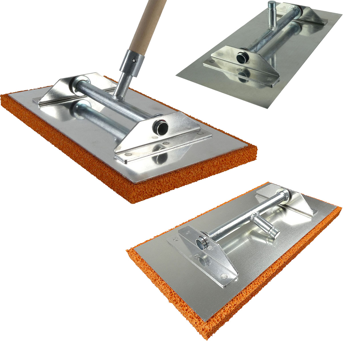 Egalisette 400x200x20mm Aluminium mit Kippgelenk Gewinde M18