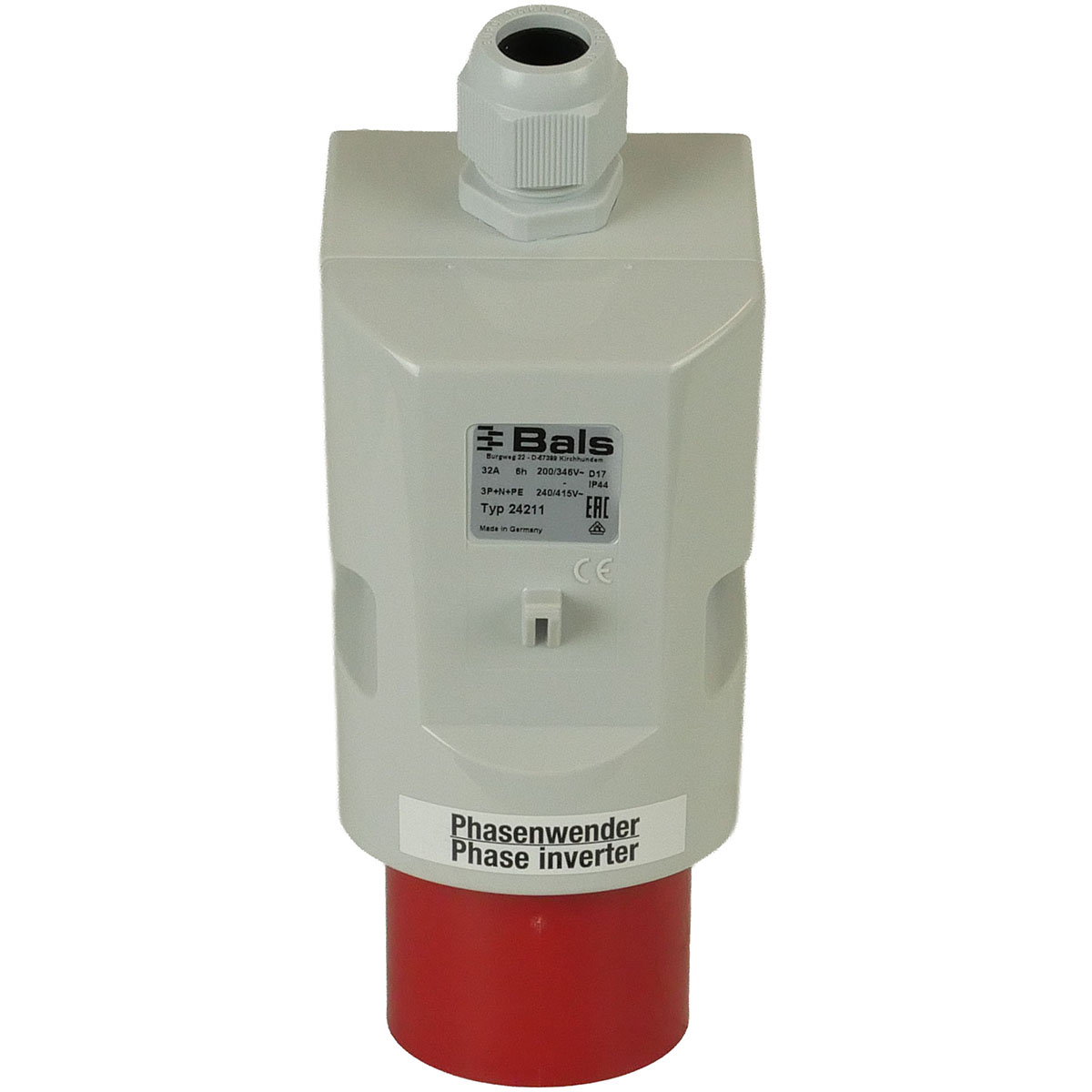 CEE-Anbaustecker mit Phasenwender 32 A für Jumbo 900/1000 - 310005057