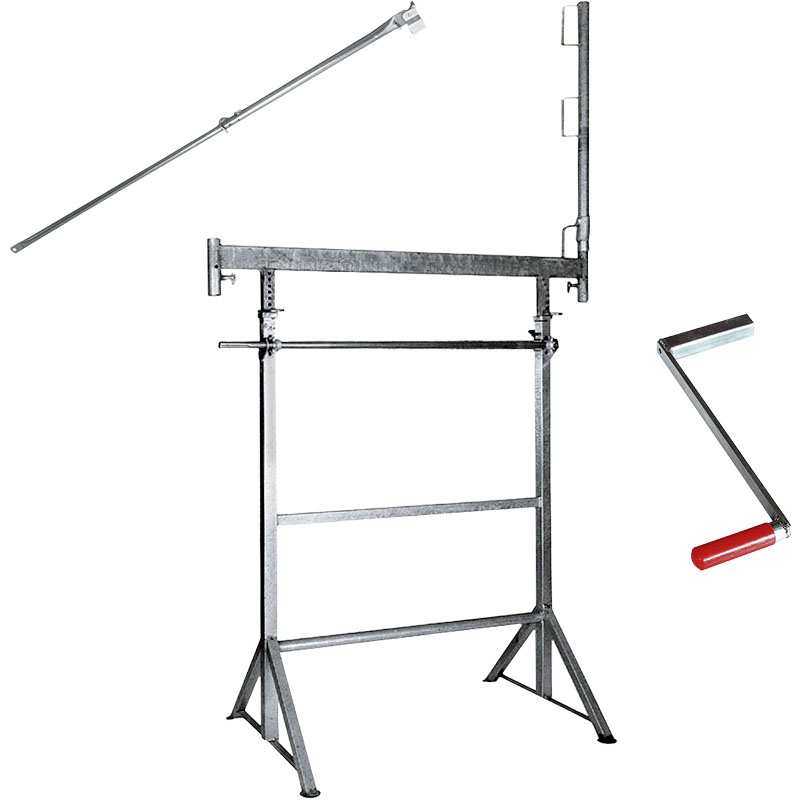 Kurbel-Gerüstbock K3 verzinkt und Zubehör