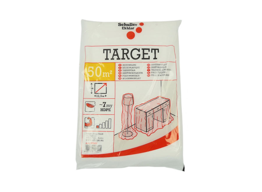 Target HDPE Abdeckplane transparent 7 mµ leicht