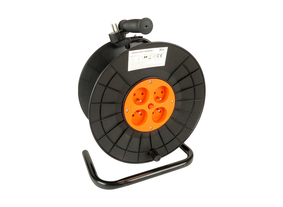 Kabeltrommel 1,5mm x 30m mit 4 Steckdosen 230V Kabeltrommel 1,5mm x 30m mit 4 Steckdosen 230V