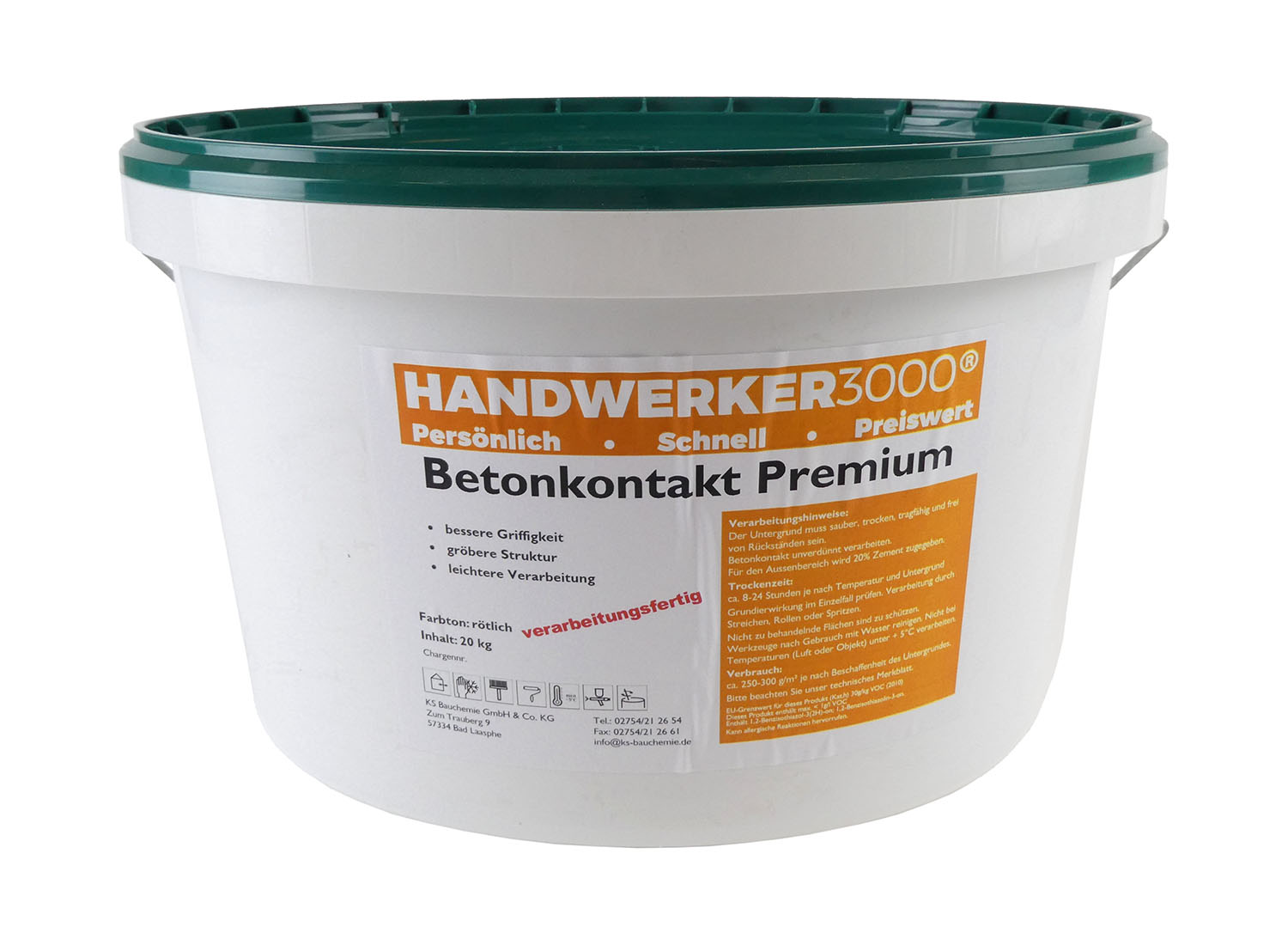 Betonkontakt PREMIUM verarbeitungsfertig 20 kg Betonkontakt PREMIUM verarbeitungsfertig 20 kg