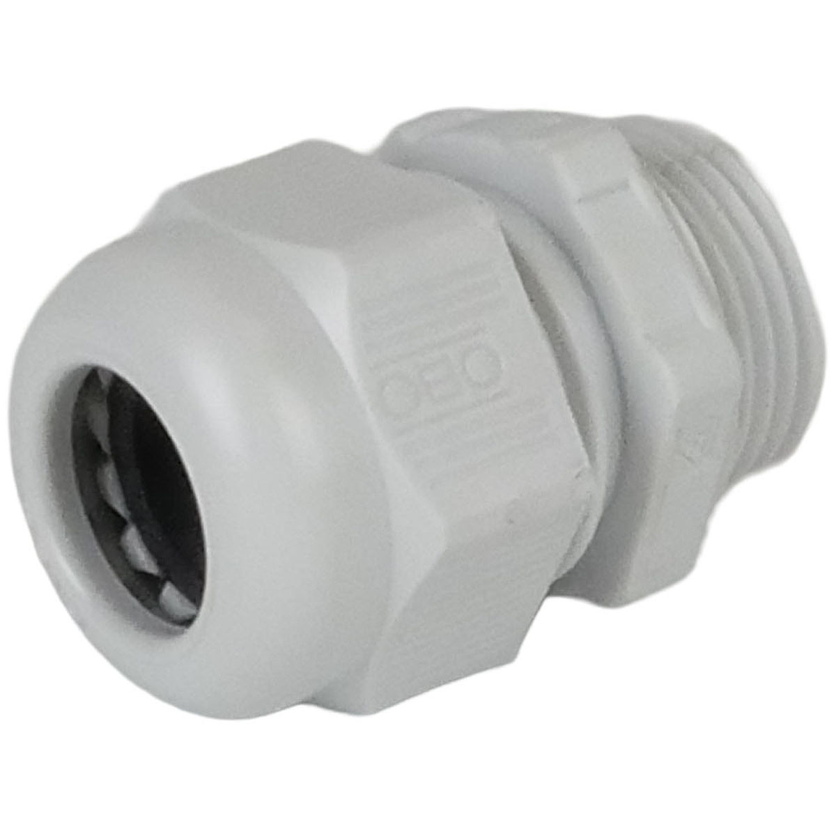 V-TEC VM12UV LGR Halogenfreie Kabelverschraubung M20x1.5 mit Dichtlippe in Hutmutterbauart für Steuerstecker IP68