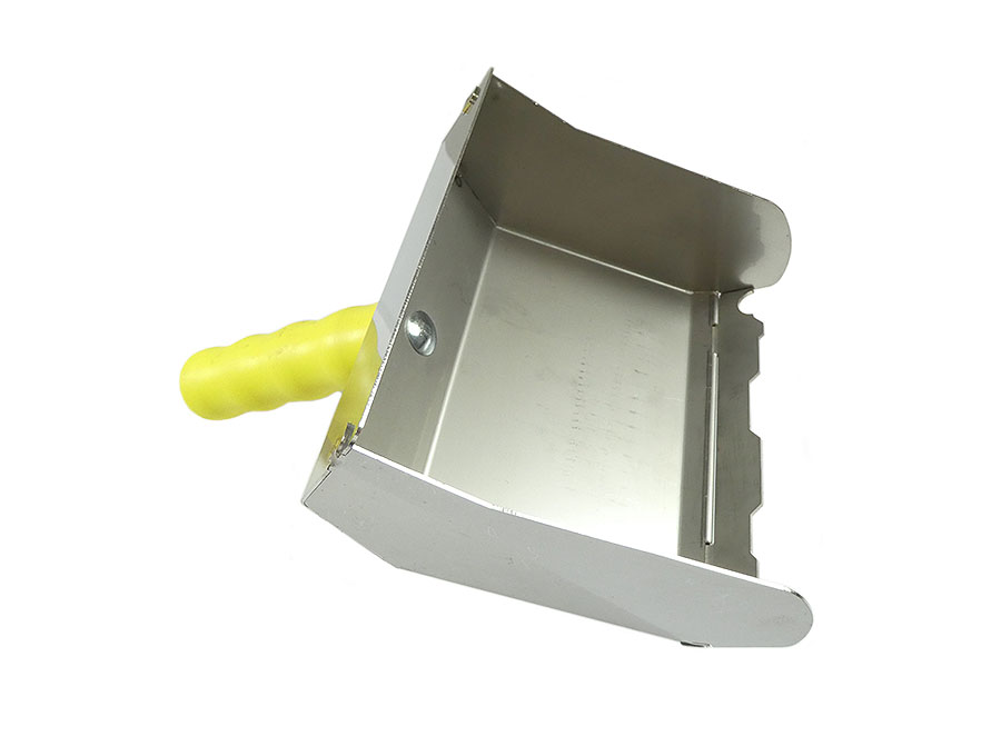Dünnbettmörtelkelle / Stoßfugenkelle Kalksandstein gelb 150 mm