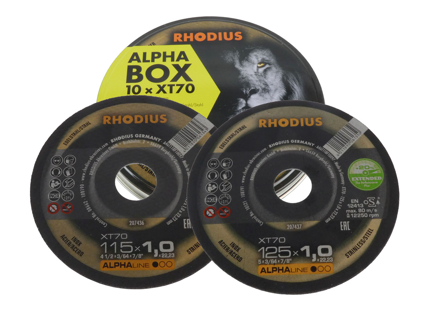 Trennscheiben Edelstahl XT70 extra dünn (10er Packung)
