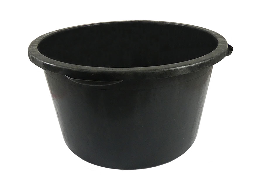 Mörtelkübel aus Kunststoff schwarz