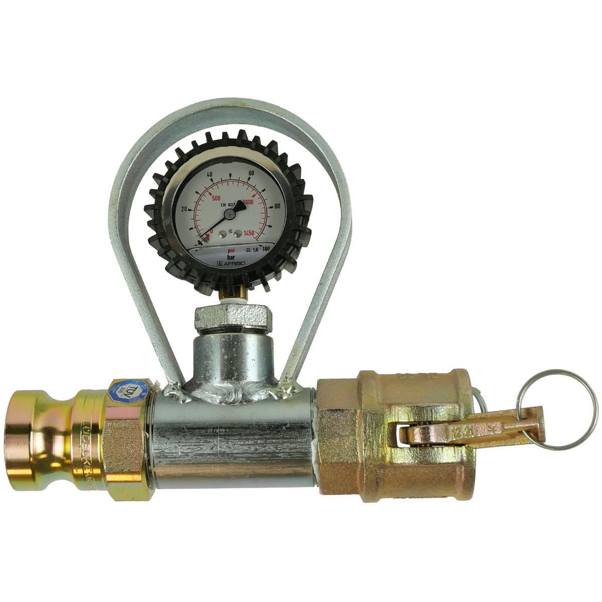 Mörteldruckmanometer komplett mit Kupplungen 35 für Putzmaschinen