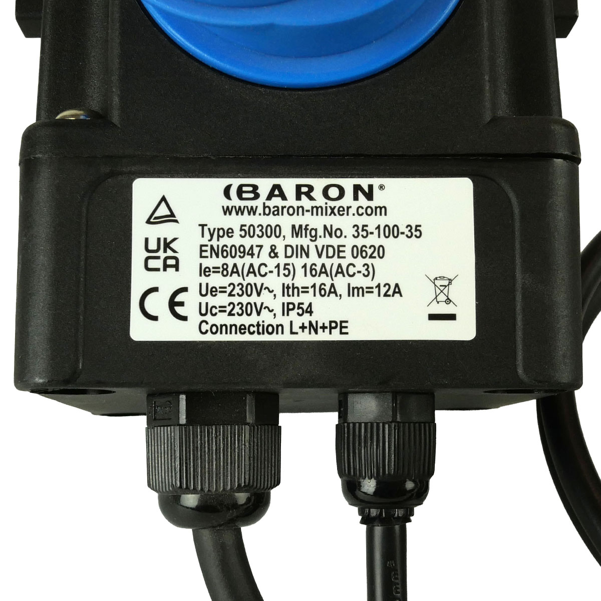 Hauptschalter 240V 13,5A für F120 - 50300