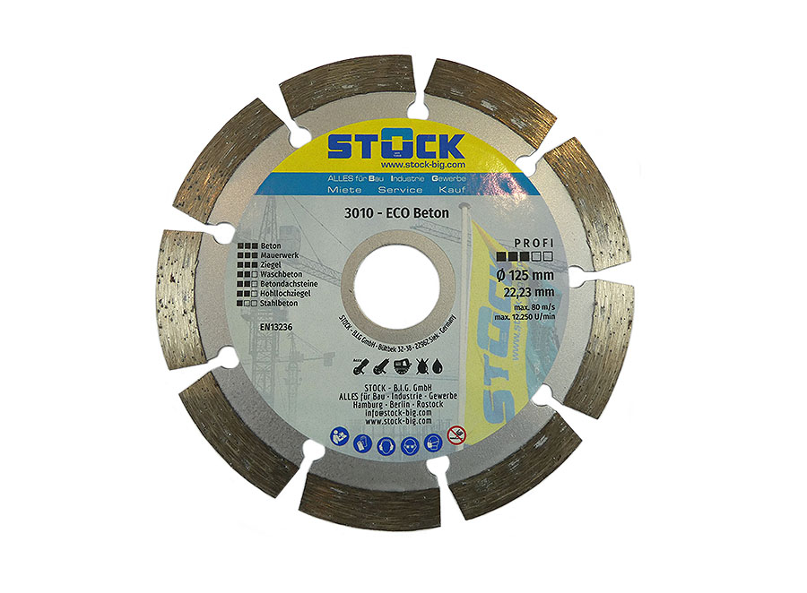 Diamant-Trennscheibe 125mm 3010 Eco Beton hart Diamant-Trennscheibe 125mm 3010 Eco Beton hart