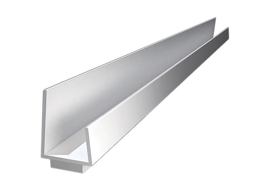 PVC-Einfassprofil Trockenbau mit Schaumklebeband für Gipskarton 12,5mm 250cm 1 Bund mit 50 Profilen (125 lfm)