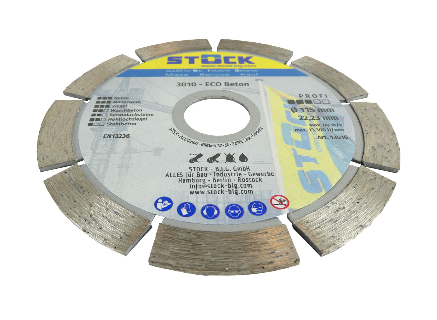 Diamanttrennscheibe 115 mm 3010 ECO Beton Diamanttrennscheibe 115 mm 3010 ECO Beton