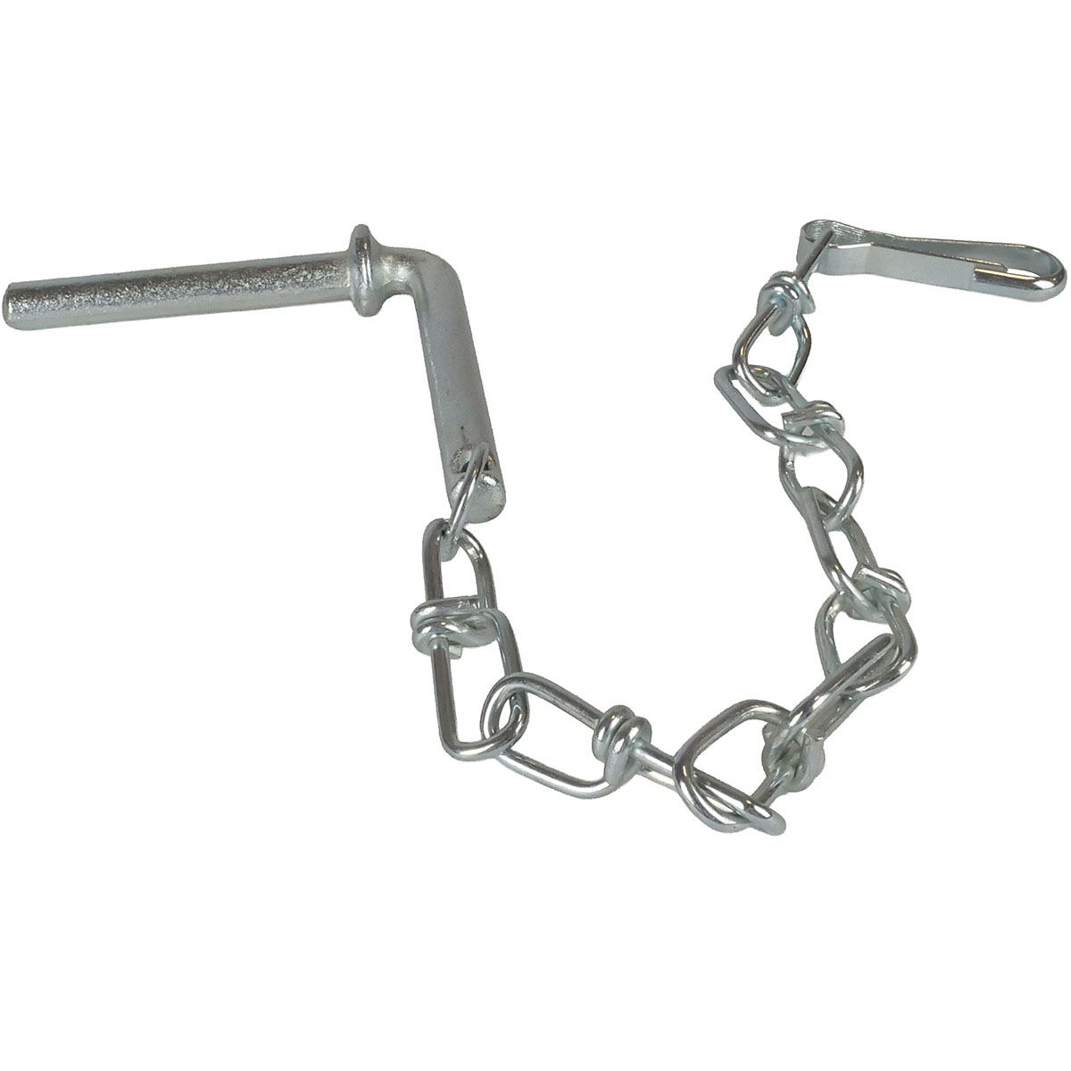 Vorsteckbolzen für Krangreifer 1082.10 - 10x70 mit Abflachung und Kette