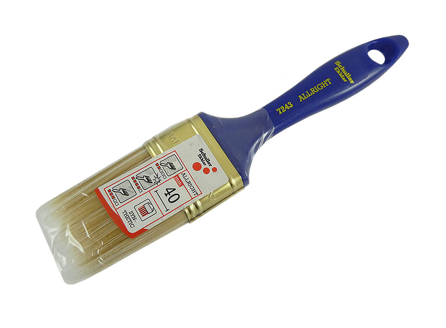 Flachpinsel ALLRIGHT M white/gold 40 mm