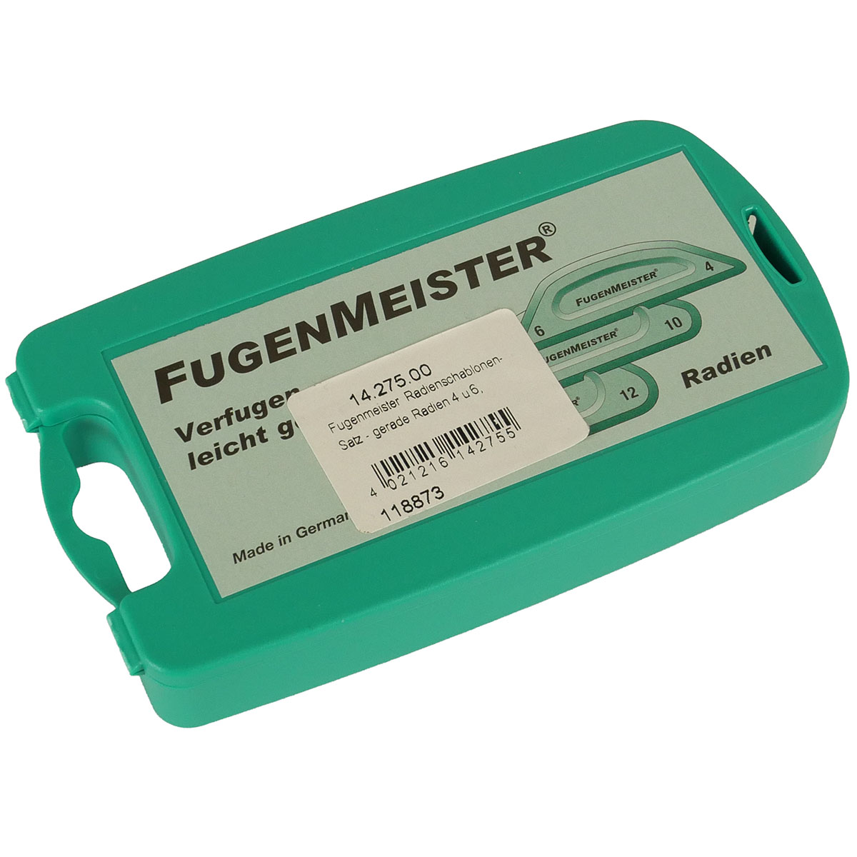 Fugenmeister Radienschablonen R-03 für Radien 4-14 mm - 3-teilig