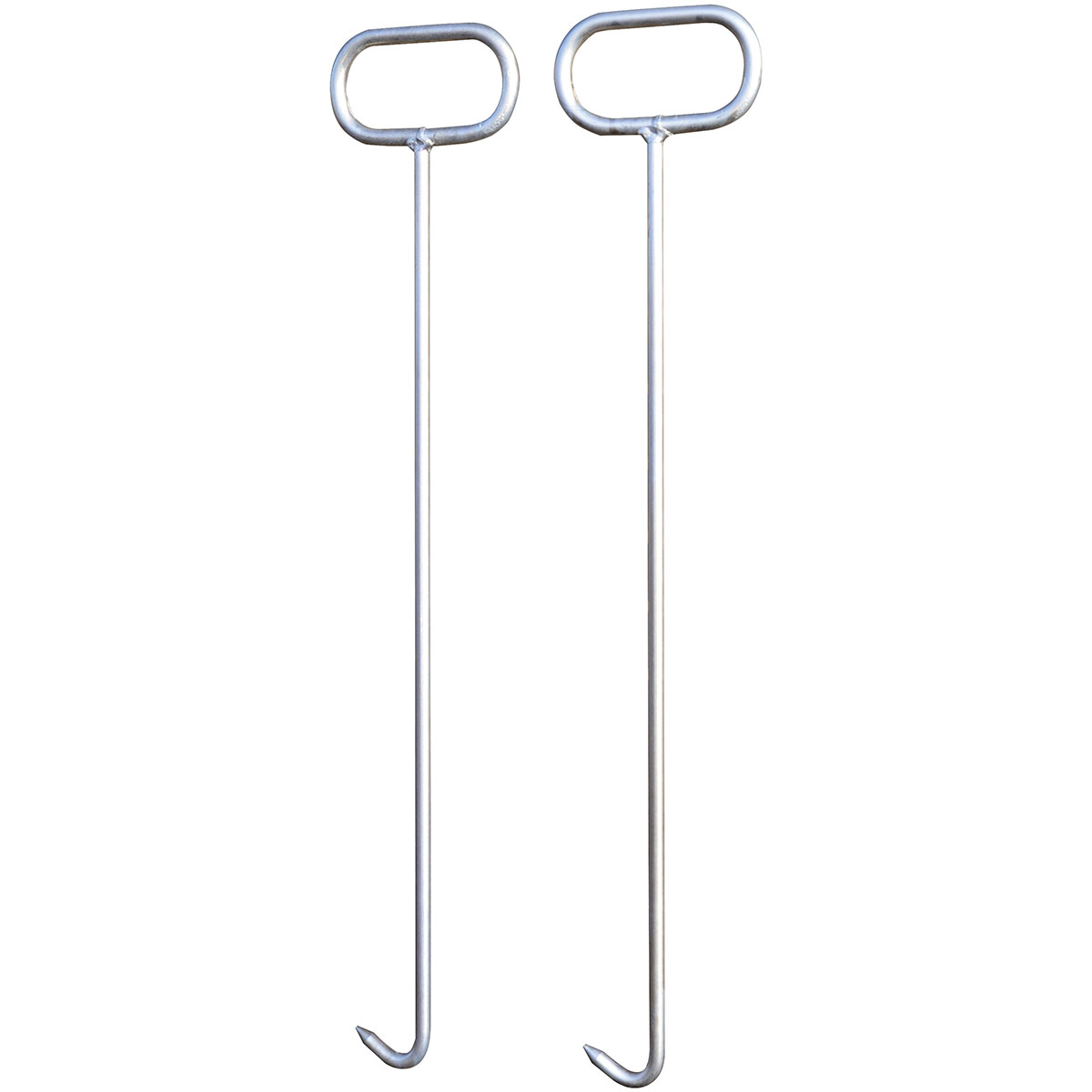 Kanaldeckelheber (1 Paar) mit spitzem U-Haken 12x600mm, verzinkt