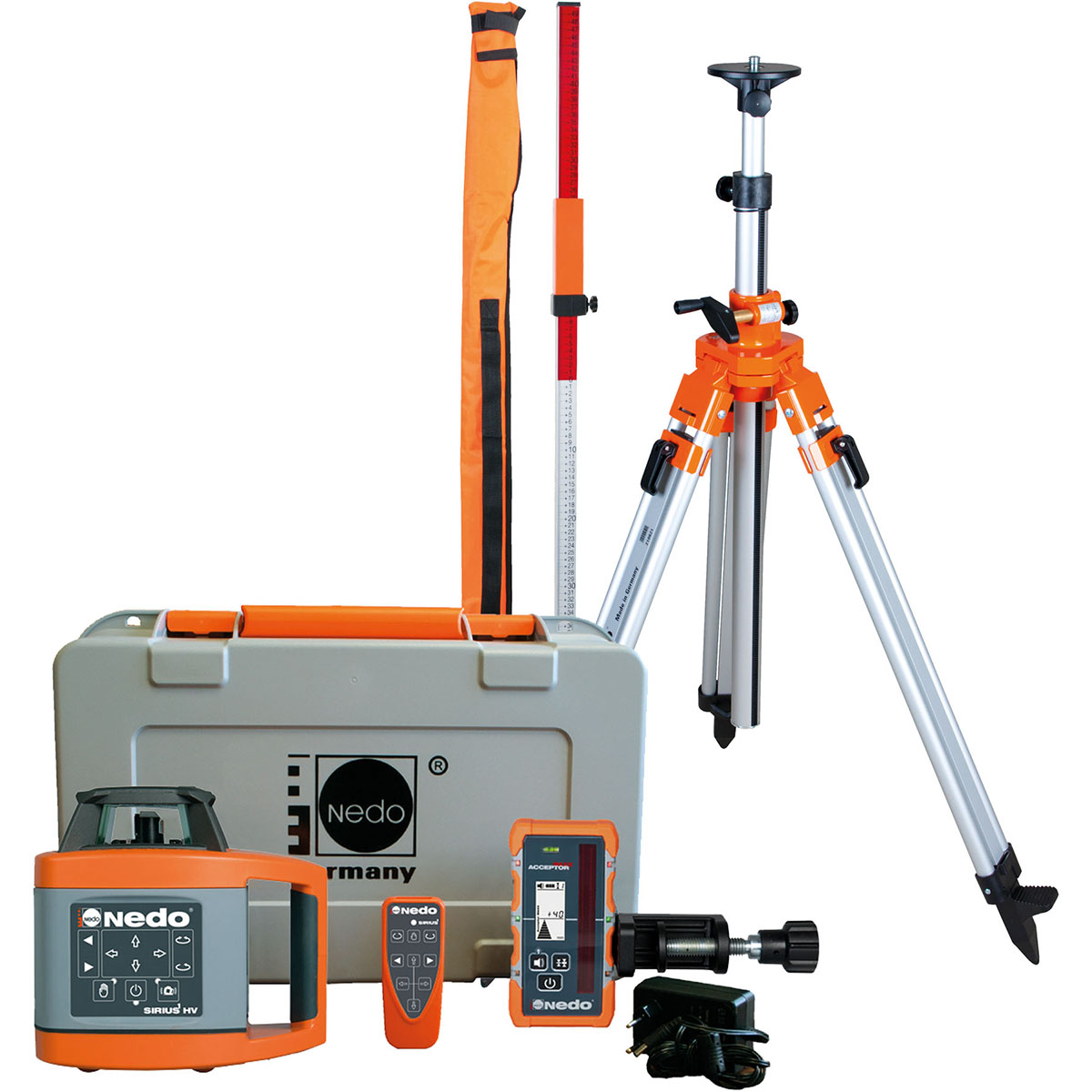 SIRIUS1 HV SET, Laser + Kurbelstativ + Flexilatte