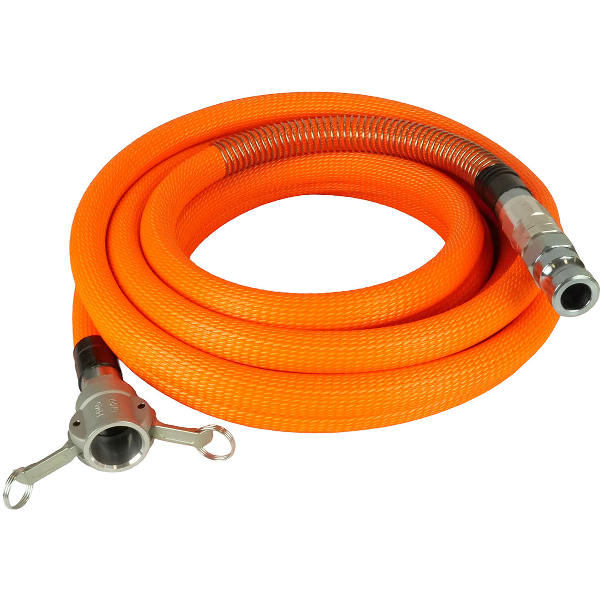 Mörteldruckschlauch SUPER LIGHT orange NW25 V-Teil (drehbar) Kupplung