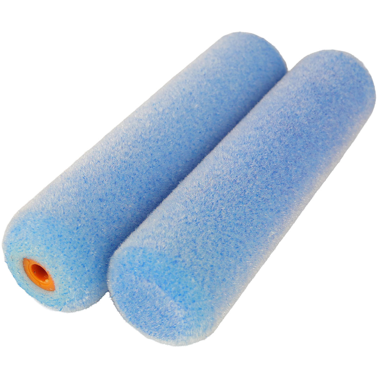 2x Flock-Walze blau 15cm