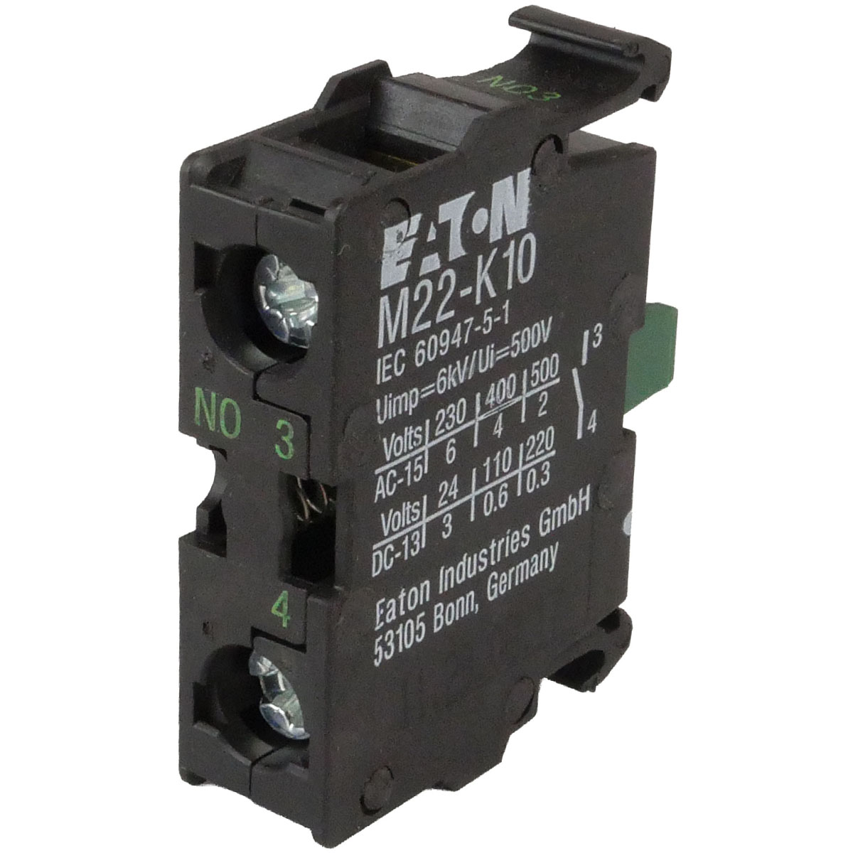 Kontaktelement Schließer M22-K10
