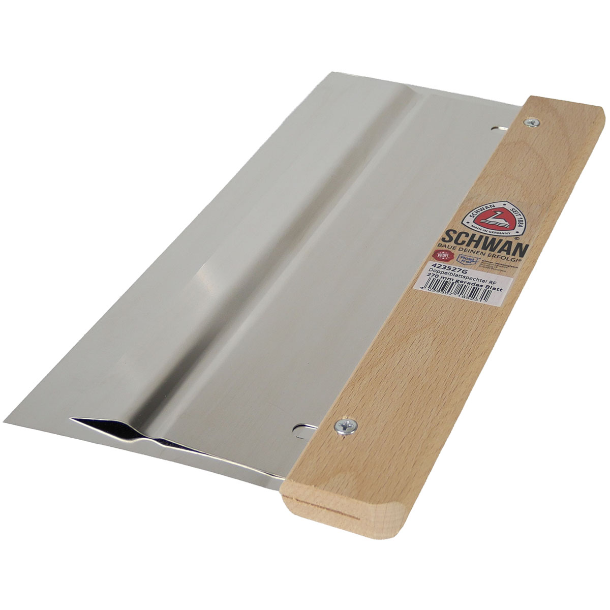 Doppelblattspachtel rostfrei 270mm gerade