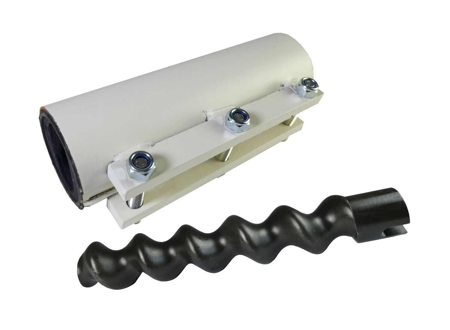 Rotor/Stator D7-2,5 mit Spannleiste weiß