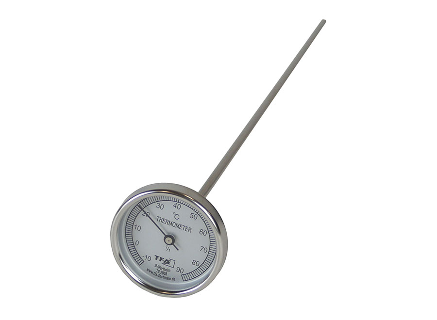Einstichthermometer aus Edelstahl Messbereich -10 bis +90°C