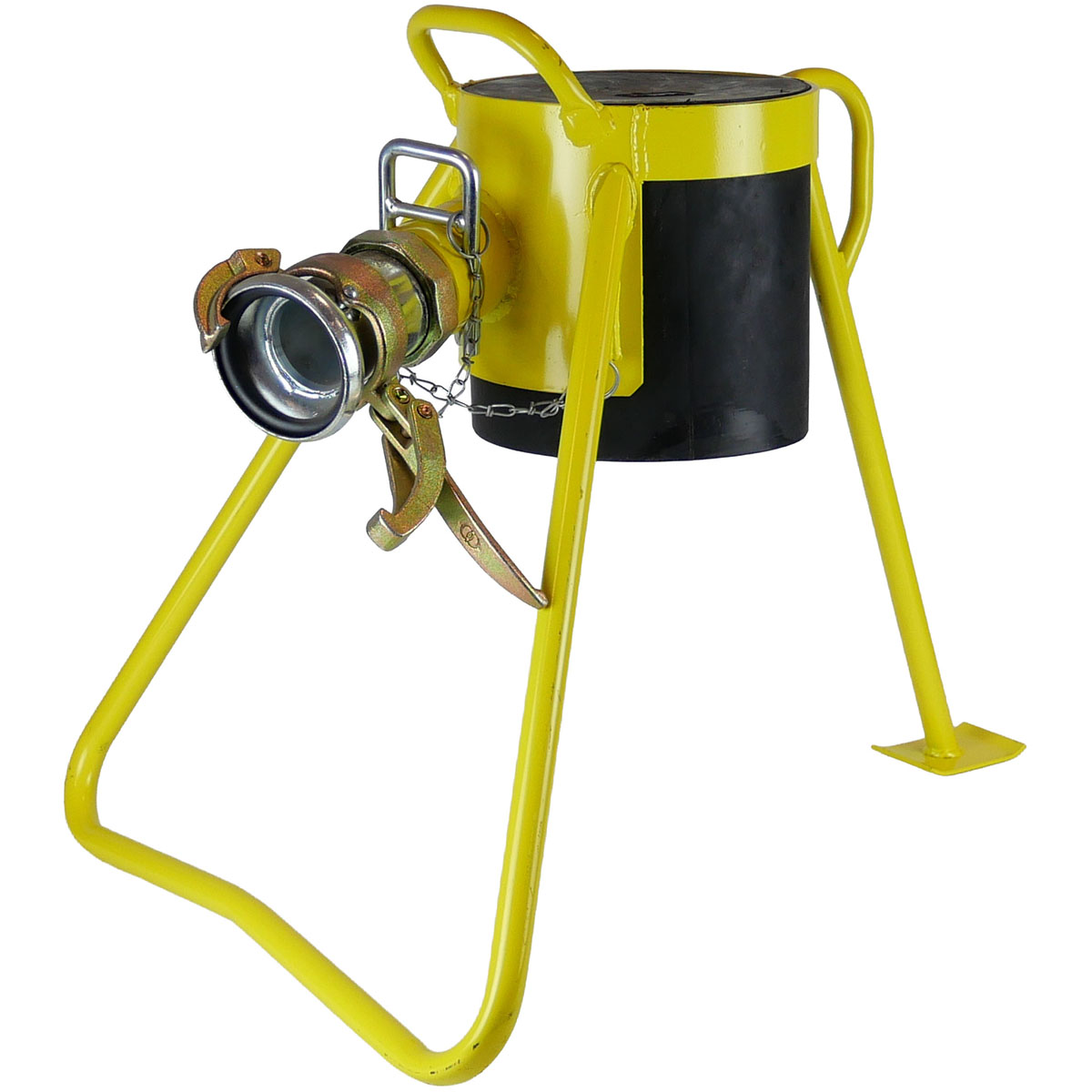 Auslaufbock mit Kupplung 70 M-Teil Stahl