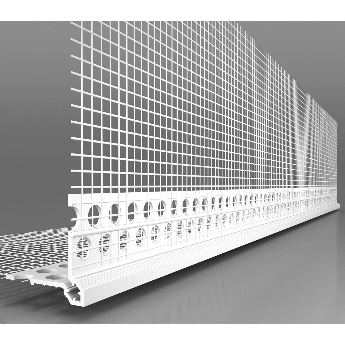 HW3000 PVC-Gewebeeckwinkel mit Abzugskante - 10 x 10 cm, 2,50 m