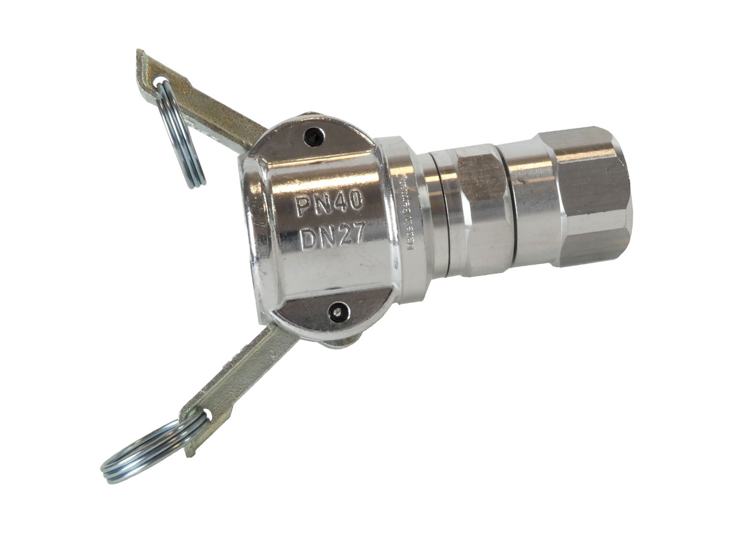 Alu-Kupplung LW25 MT mit 1 Zoll IG drehbar