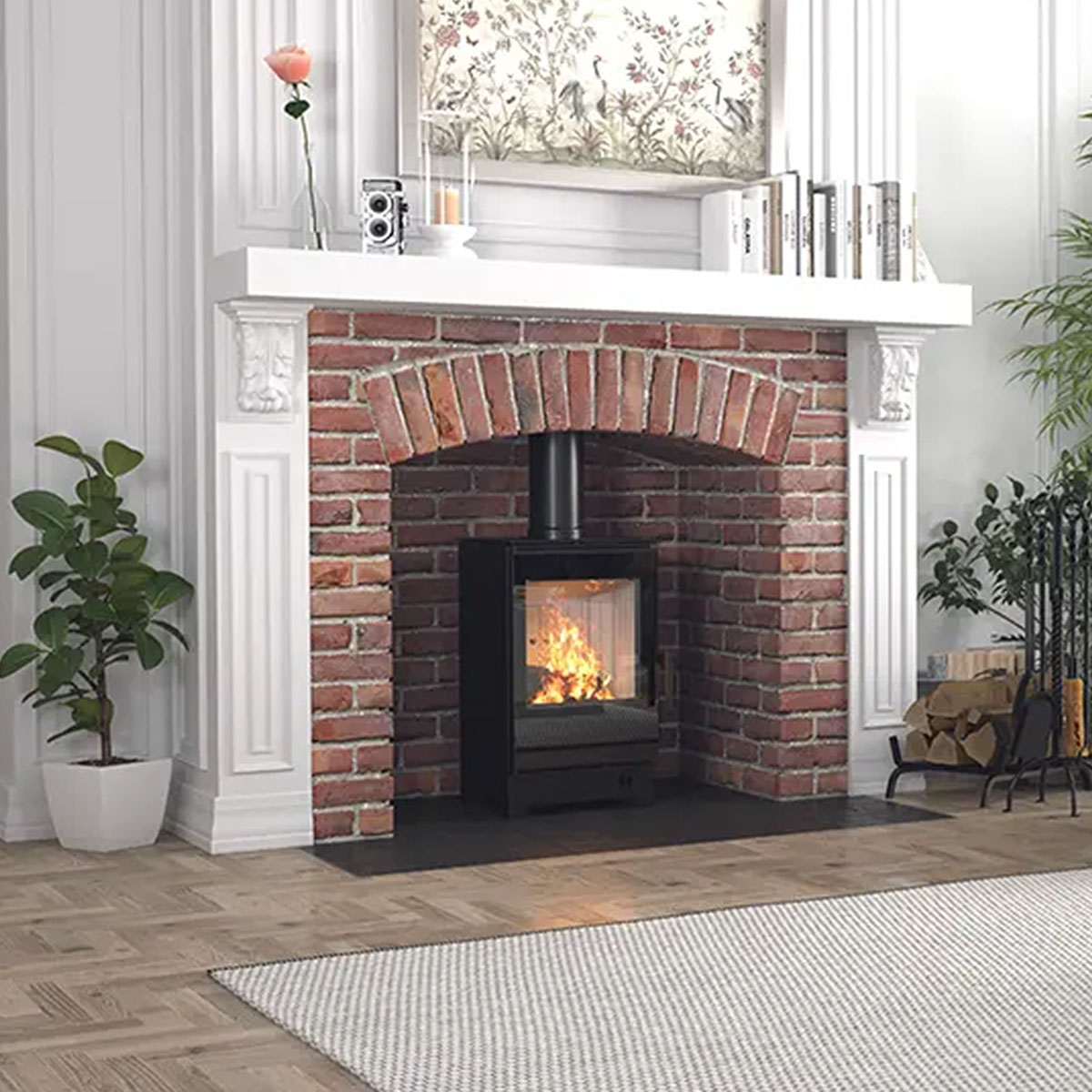 LYNX S freistehender Kamin