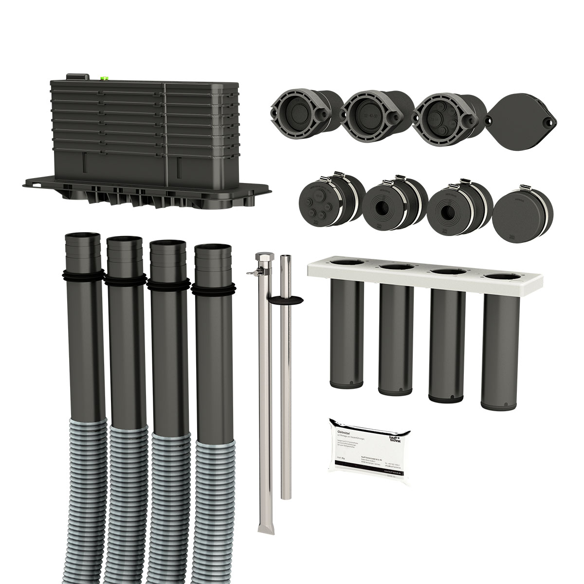 HAUFF MSH Basic FUBO BHP 6m Mehrsparten Bauherrenpaket für Gebäude ohne Keller