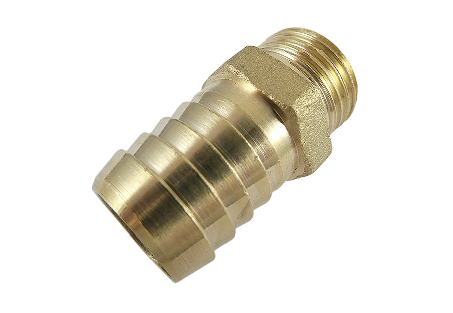 Schlauchverschraubung mit AG 1/2 Zoll und Tülle 3/4 Zoll