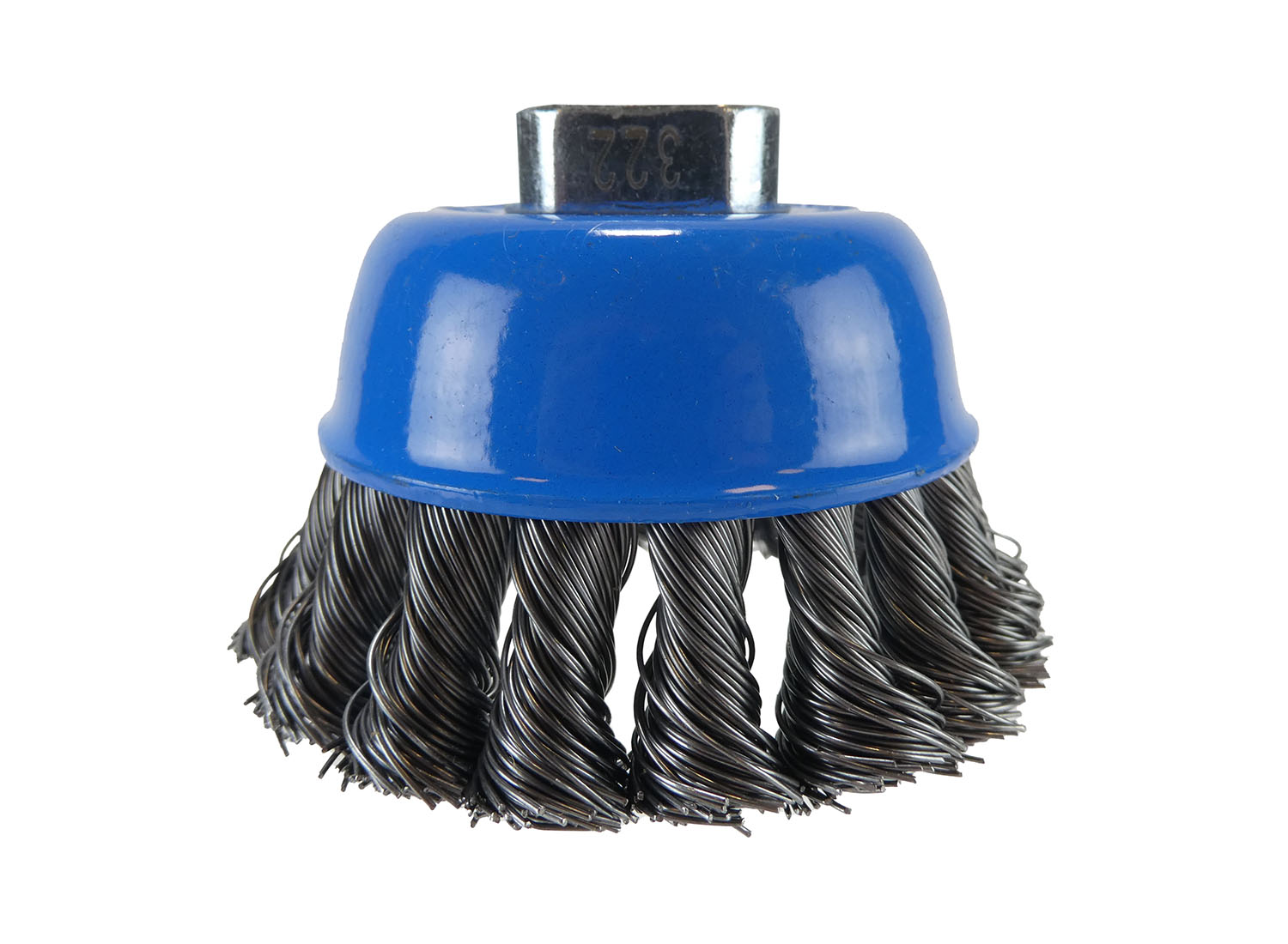 Bosch Topfbürste, Stahl, gezopfter Draht, 70 mm, 0,5 mm, 12.500 U/min, M14