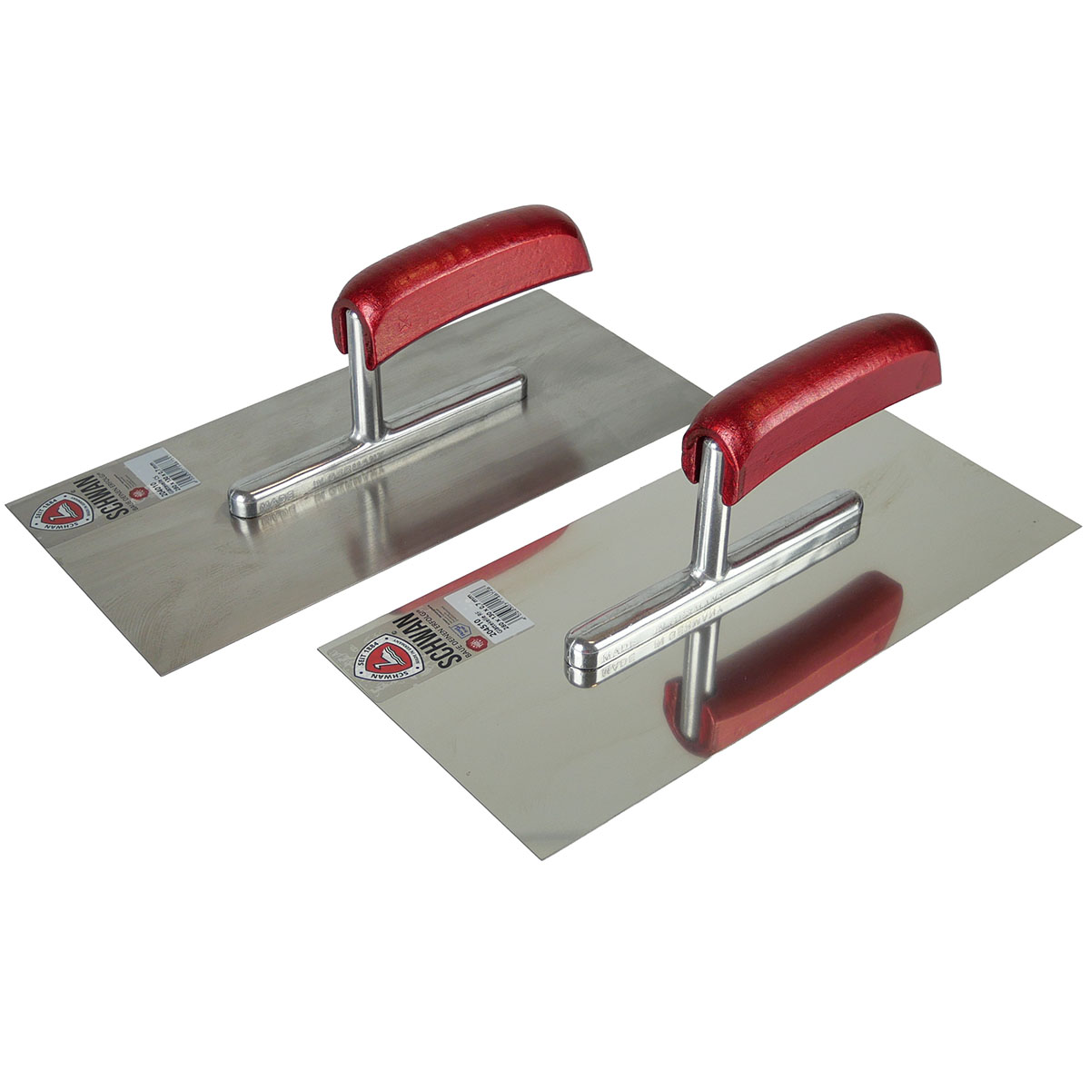 Glättekelle 280x130mm mit Holzheft und Zinkdruckgussstütze