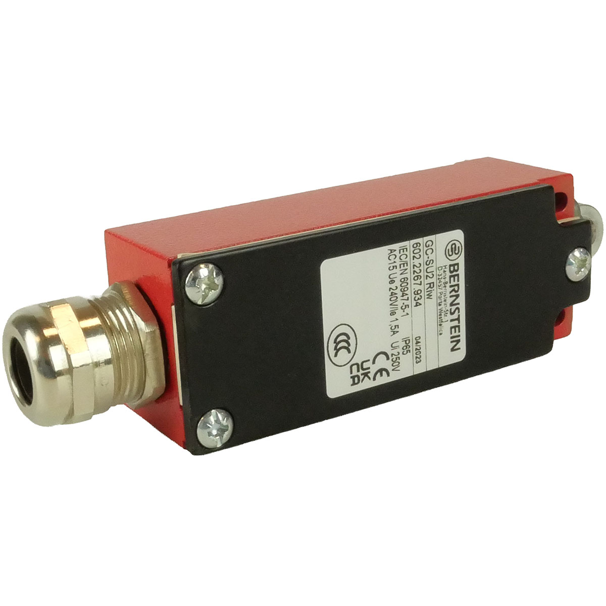 Endschalter 510166 mit Schutzart IP65 und Nennspannung 250V für Industrieanwendungen