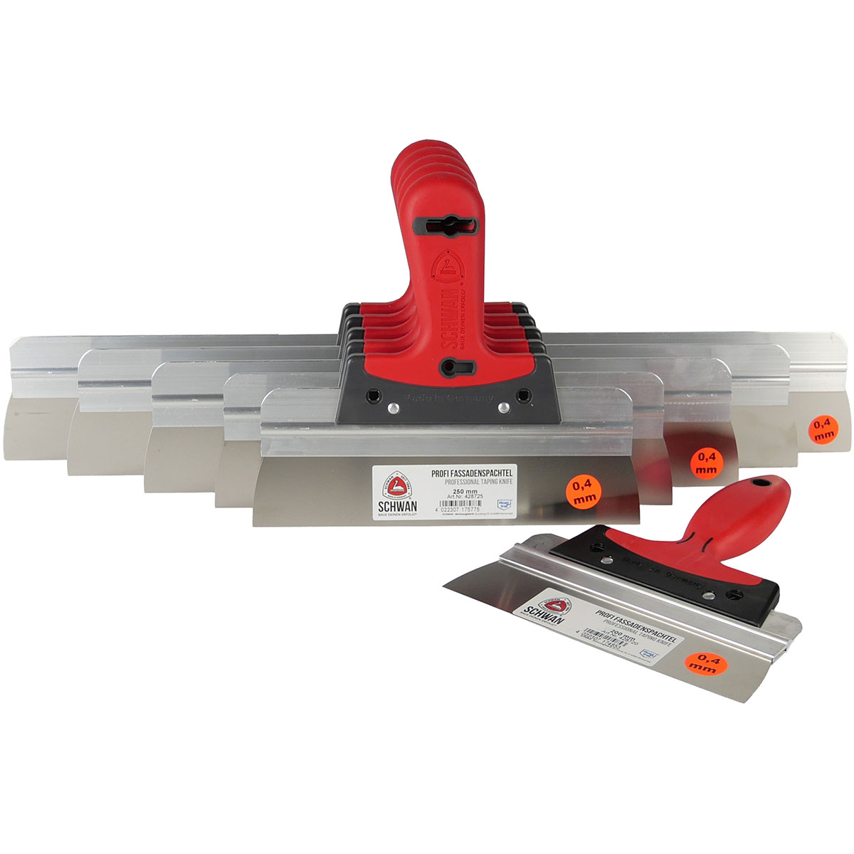 Fassadenspachtel rostfrei 0,4mm Blattstärke