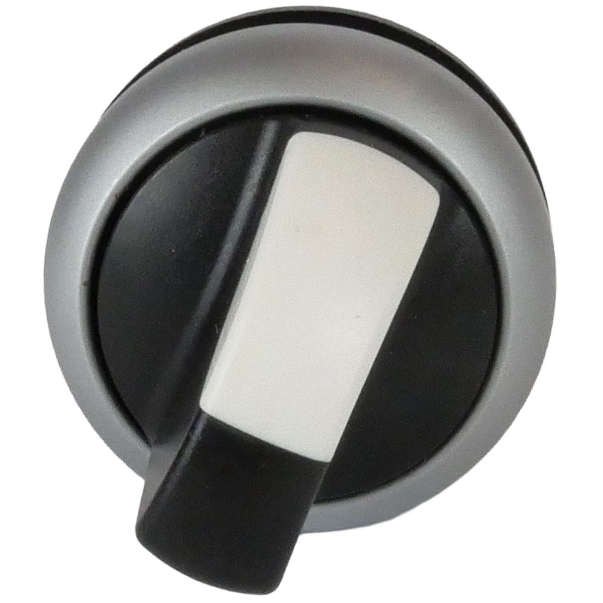 Wahlschalter M22 V-Stellung-rastend in metallischem Gehäuse