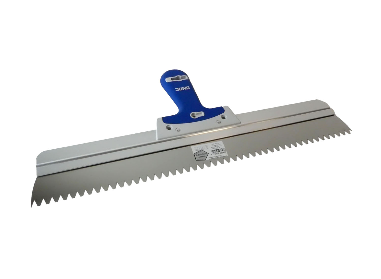 Dekorspachtel / Flächenspachtel gezahnt 480mm breit mit Kunststoffgriff
