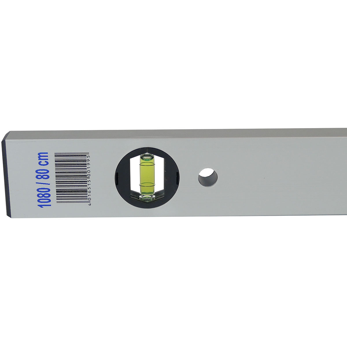 Professionelle Wasserwaage mit zwei Aluminium-Libellen, 80 Zentimeter lang