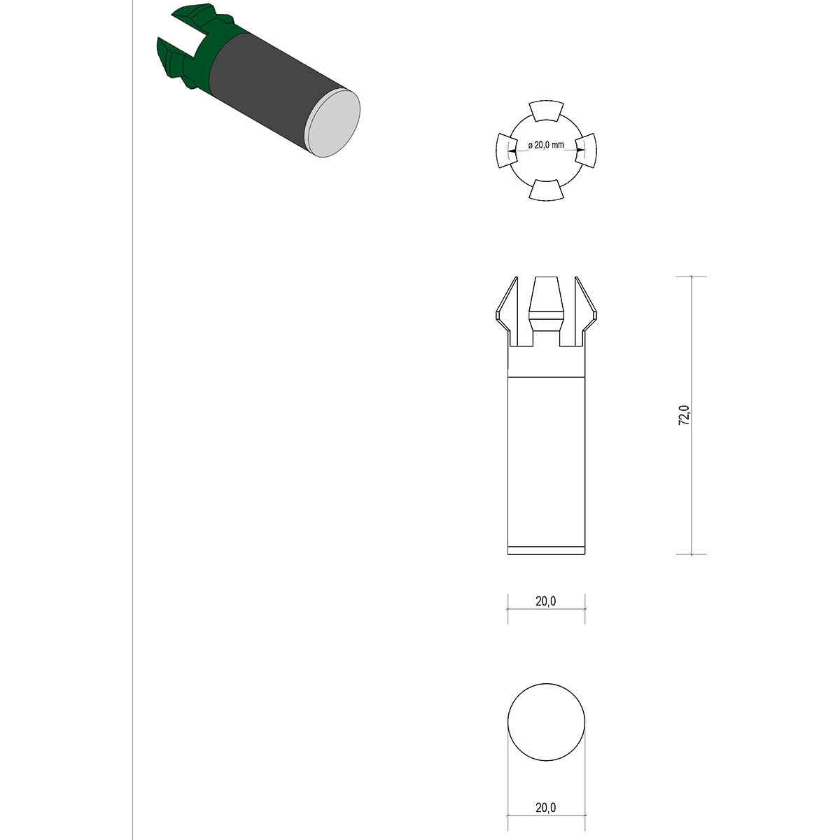 100 Stopper Screw22in-Typ1 21,5-23mm (046210)