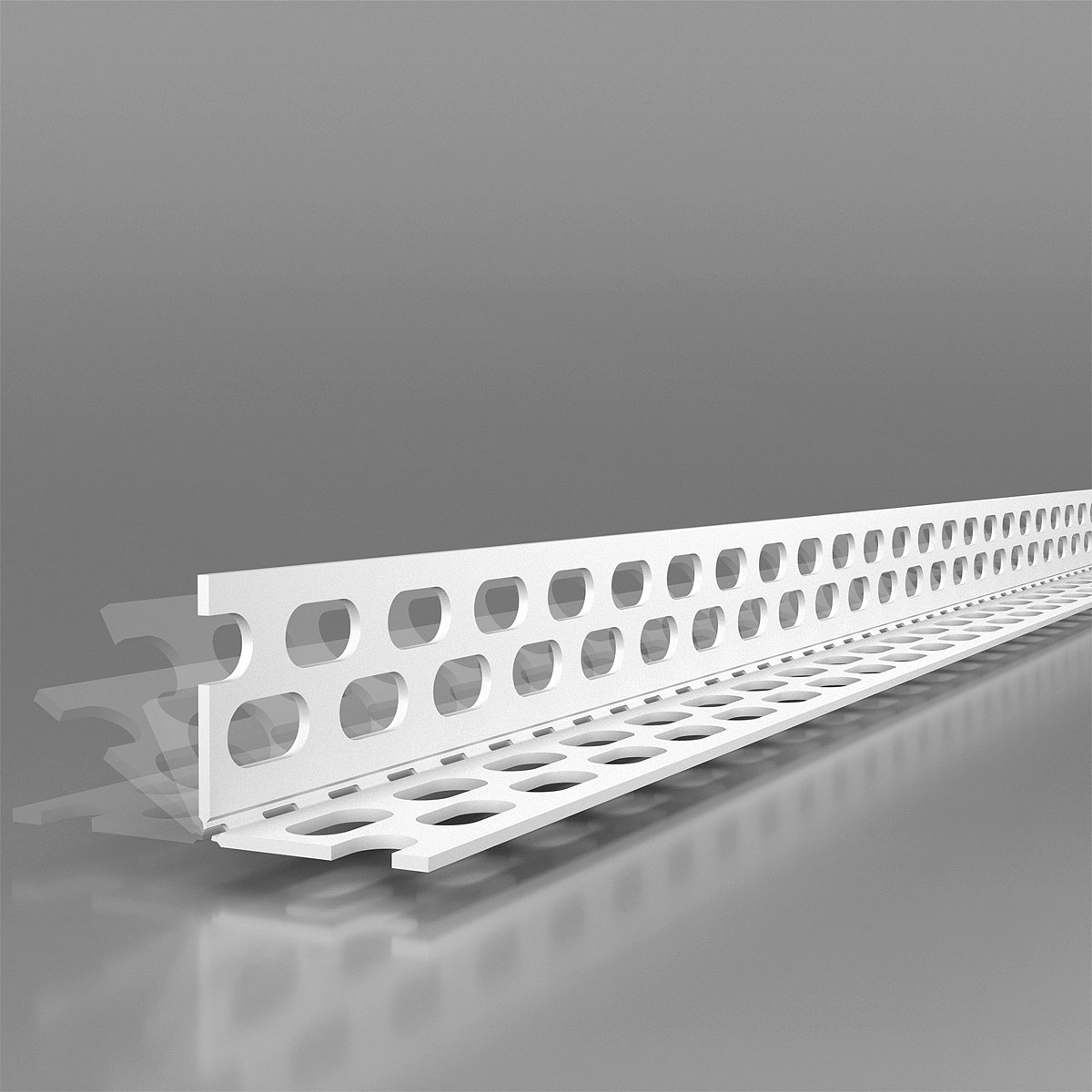 HW3000 PVC Eckwinkel mit flexiblem Winkel – 250 cm, 50 Stück