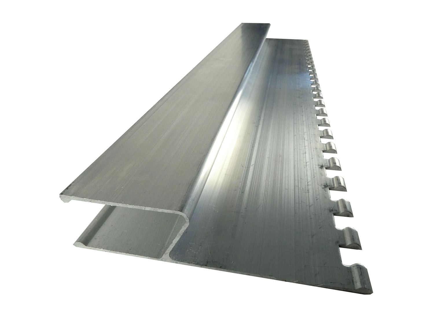 h-Profil Kartätsche Aluminium gezahnt 10mm