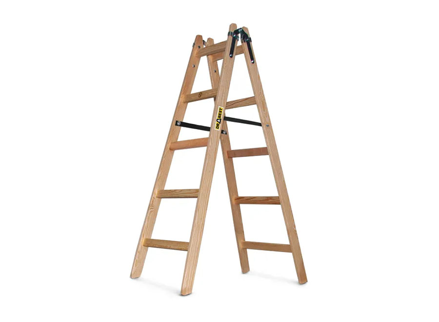 PRO-Holzleiter Bockleiter 2x5 Sprossen