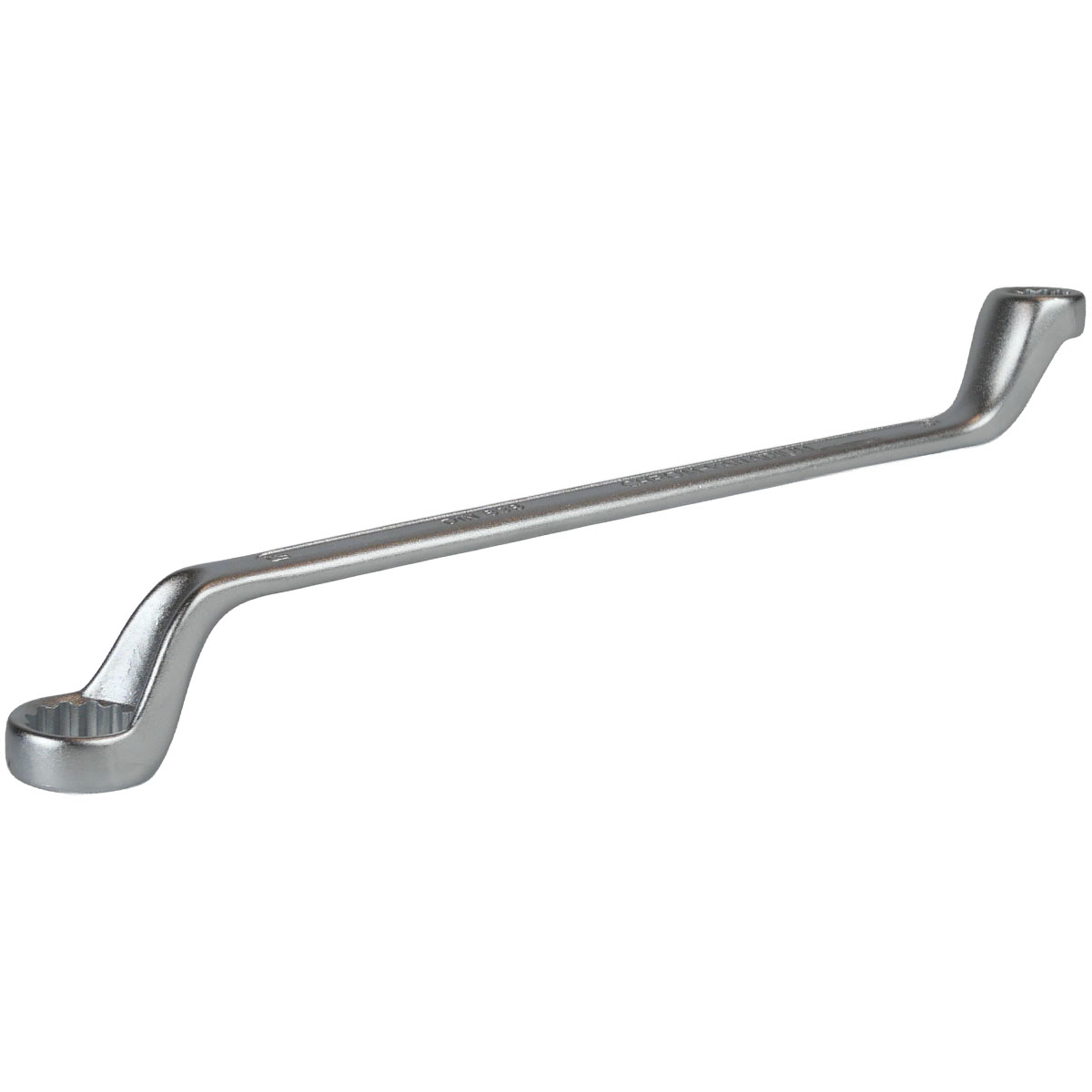 Ringschlüssel 13x17mm CV-Stahl matt verchromt tief gekröpft