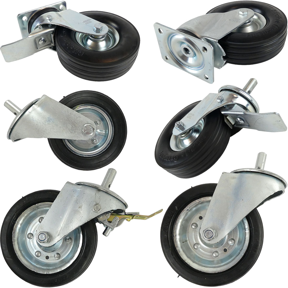 Lenkrolle für Verputzmaschinen